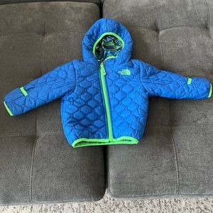 Blue Reservable toddler North Face coat